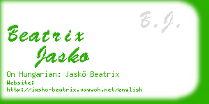 beatrix jasko business card
